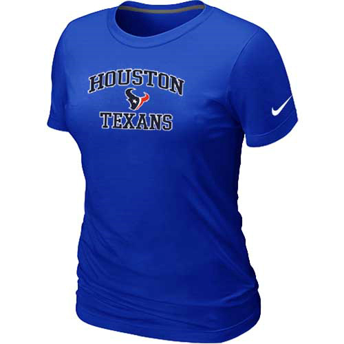 Nike Houston Texans Women's Heart & Soul NFL T-Shirt - Blue